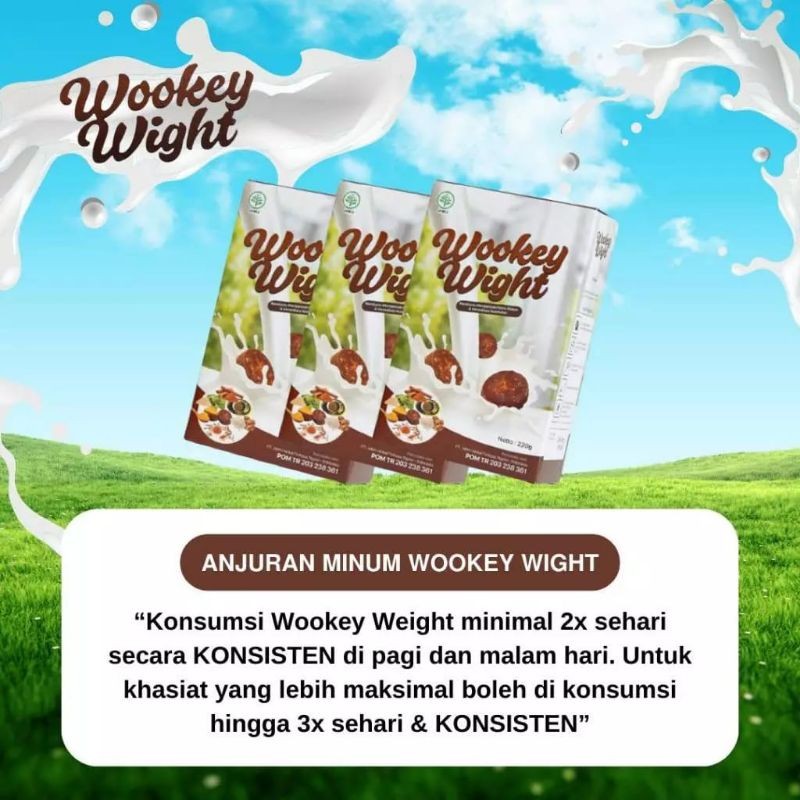 

WOOKEY WEIGHT Wookey Weight Susu Penambah Berat Badan 220gr original rasa coklat