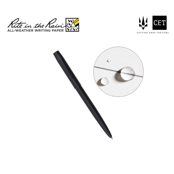 

Rite in the Rain 97 Tactical All-Weather Metal Pen - All Weather Pulpen Tactical Anti Air Water