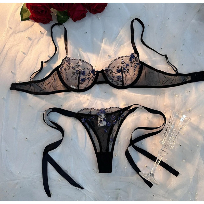 Bra Set Sexy Transparant 23049