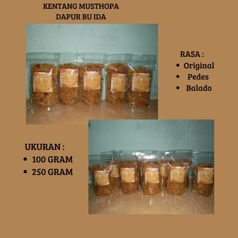 

MURAHH DAN ENAK!!!!! Kentang Mustofa ukuran 100 gram dan 250 gram gurih dan mantap