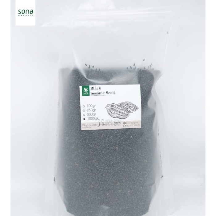 

Terlaris Wijen Hitam 1000gr - Black Sesame Seed 1kg SALE