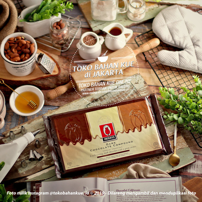 

Tulip Dark Compound Dus 12Kg Chocolate Batang Coklat Baking Murah Enak