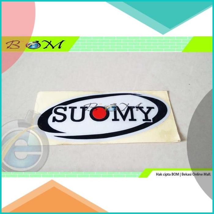 sticker stiker logo lambang tulisan cutting helm helmet suomy 140BZ4