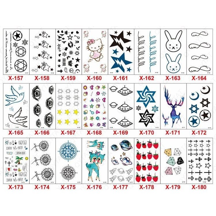 [ Wu TS ] TEMPORARY TATTOO – X  157-180