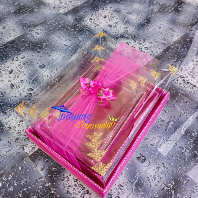 

SALE Paket Box Kotak Seserahan Pernikahan 1 Set Isi 4 Hantaran Parcel Mika Unik Kekinian Mewah su-146