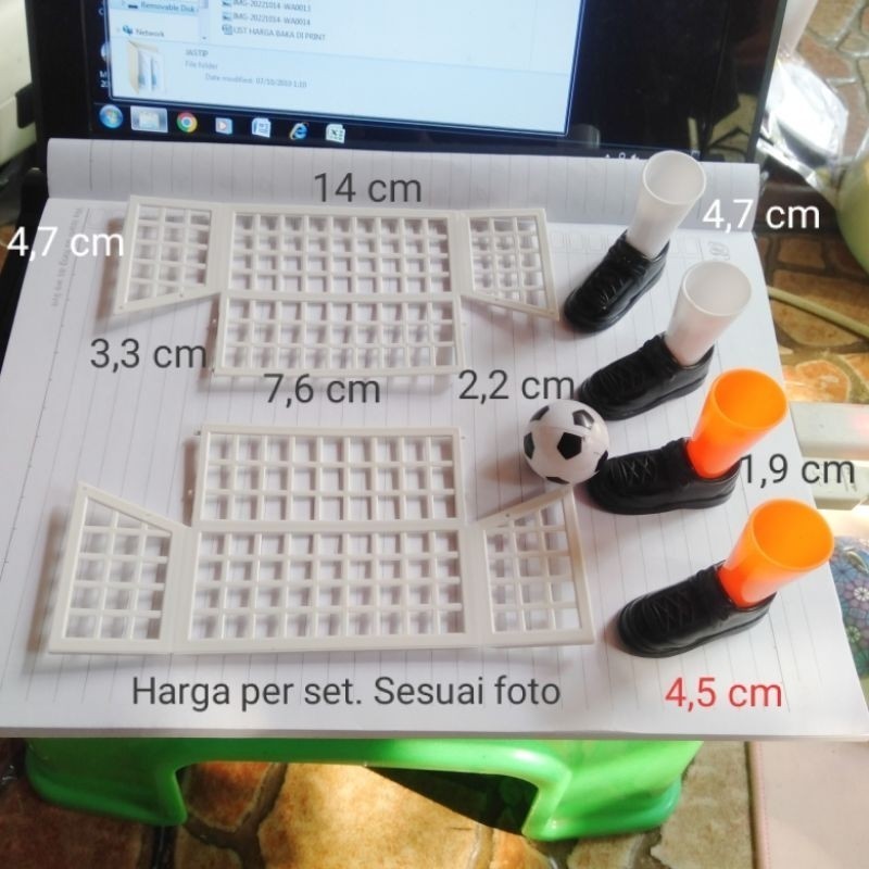 murah Miniatur Gawang Sepak Bola Miniatur Boneka Jari Kaki Pemain Sepak Bola Kualitas premium