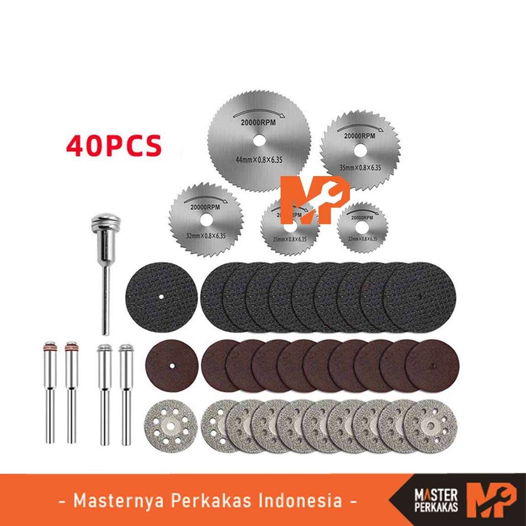 MP Bor Mata Gerinda Tuner Sets 40in1 AH72 / Diamond Cuner Porting Mini Kayu Hss Saw Blade / Potong S