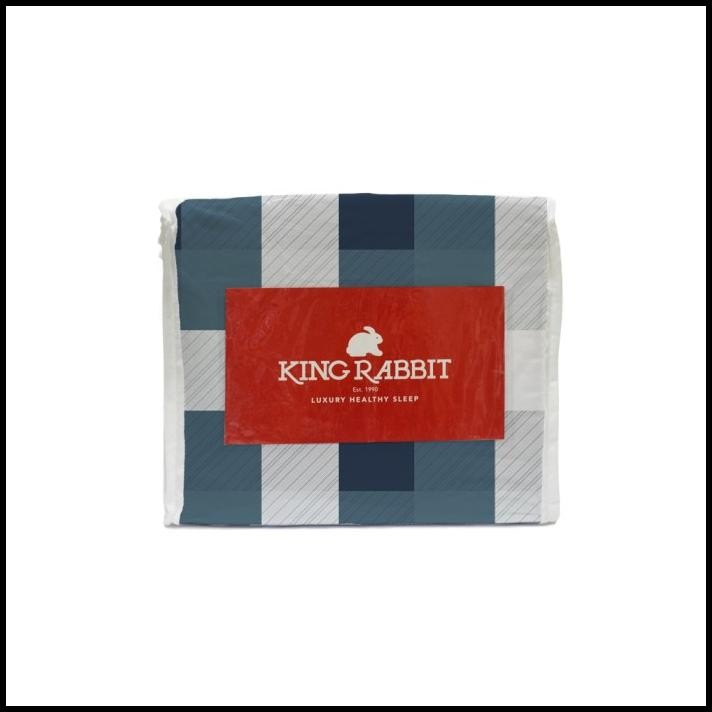 King Rabbit Organic Bamboo Collagen Set Sprei Motif Heeton Toska