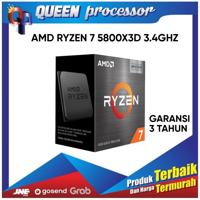 Jual Processor Amd Ryzen 7 5800X3D 3.4Ghz Box 5800X 3D