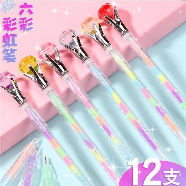 

Pena Gel Warna Pena Pelangi Pena Akun Tangan Multi Warna