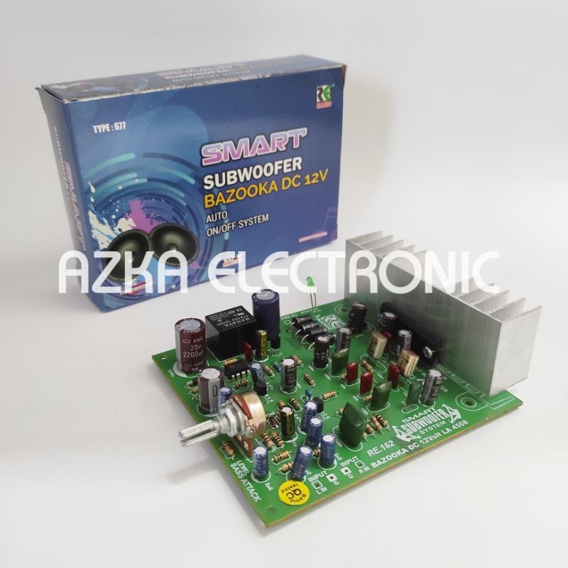 KIT POWER SUBWOOFER MOBIL BAZZOKA 12V DC