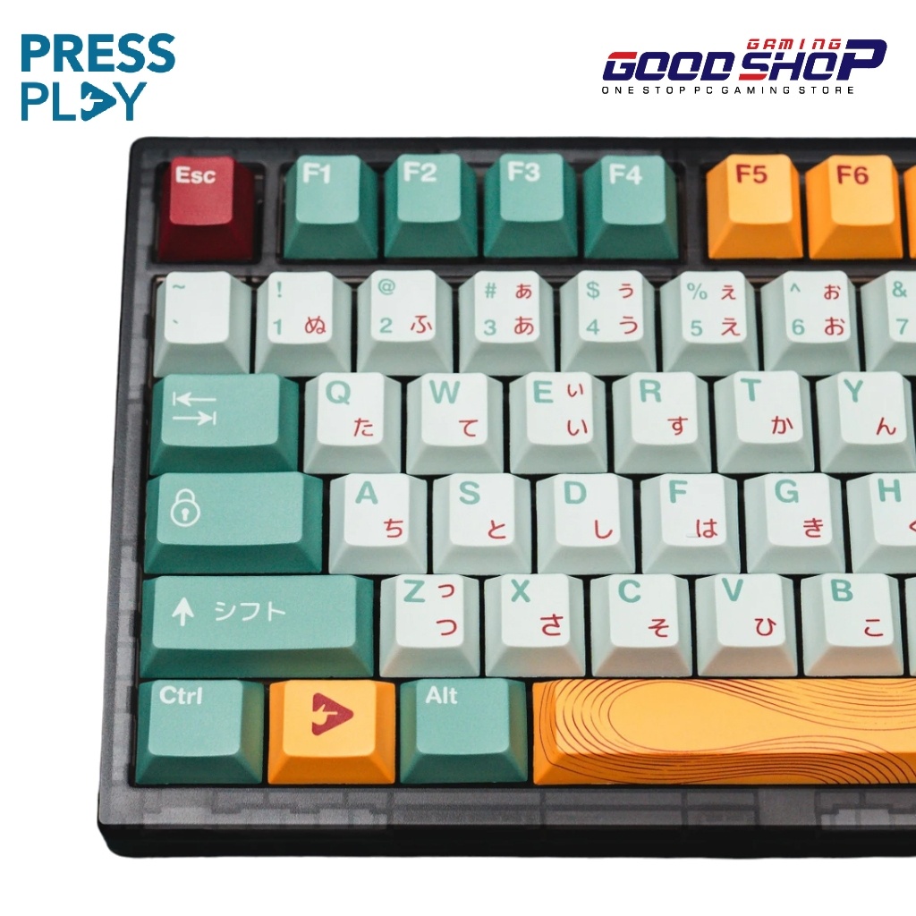 P R O M O PPBT MATCHA PBT Dye Sub Keycaps by Press Play