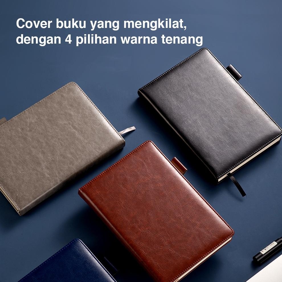 

PROMO Deli Leather Cover Notebook / Buku Catatan Sampul Kulit A5 180 Lembar Desain Elegan 22298 wwr-76