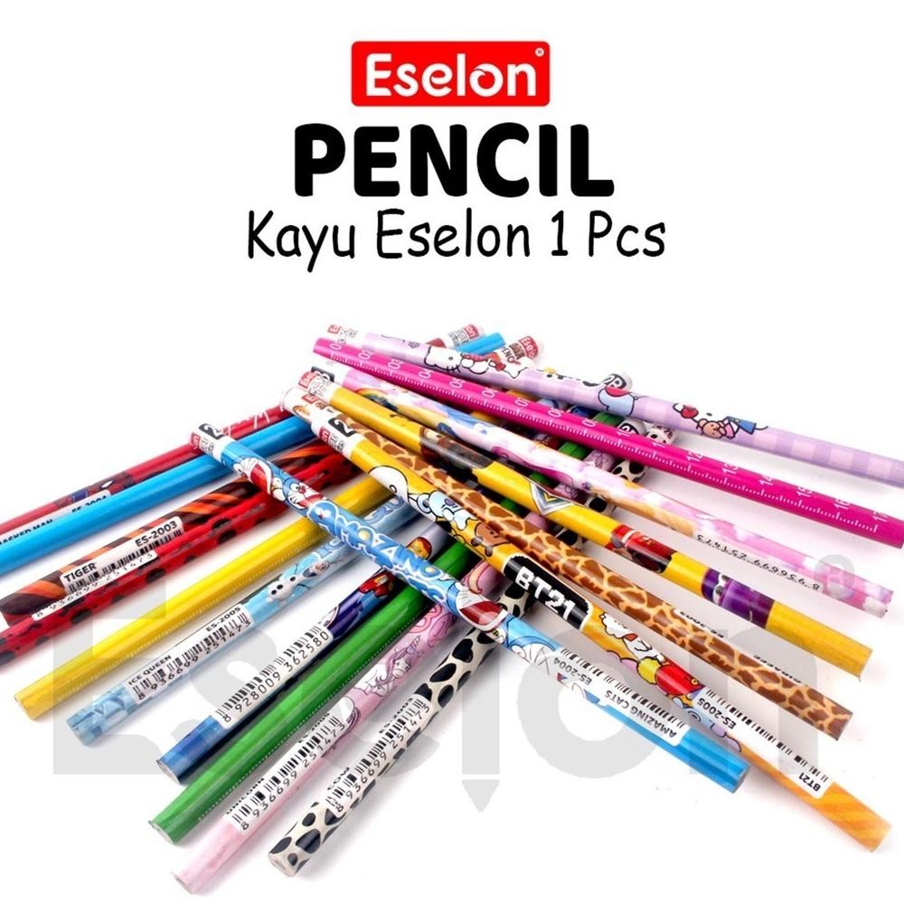 

1buah Pensil Kayu Karakter / 1pcs Pensil 2B Kayu Fancy