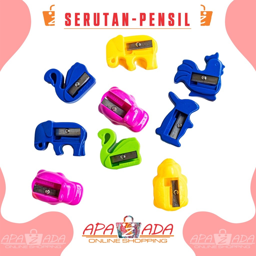 

Apazada - Rautan Pensil / Serutan Pensil / Sharpener Pencil Gambar Hewan Satuan Murah Berkualitas