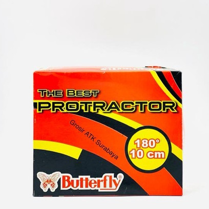

BUSUR BUTTERFLY 180 DERAJAT / Penggaris BUSUR BUTTERFLY 180 Derajat 10 CM