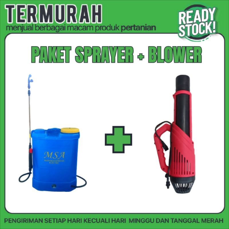 PANA PAKET BLOWER SPRAYER MSA + POMPA SPRAYER MSA-16 ELECTRIC ( Paket Sprayer + Blower )