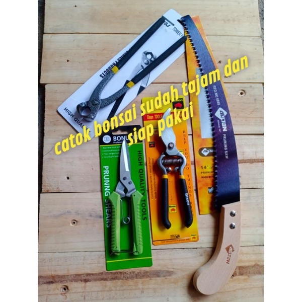 PANA paket alat bonsai paket hemat set alat bonsai gergaji bonsai gunting bonsai