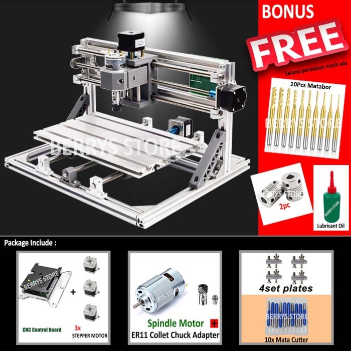 Terbaru Mesin Cnc Router Cutting Grafir Kayu Akrilik 3018