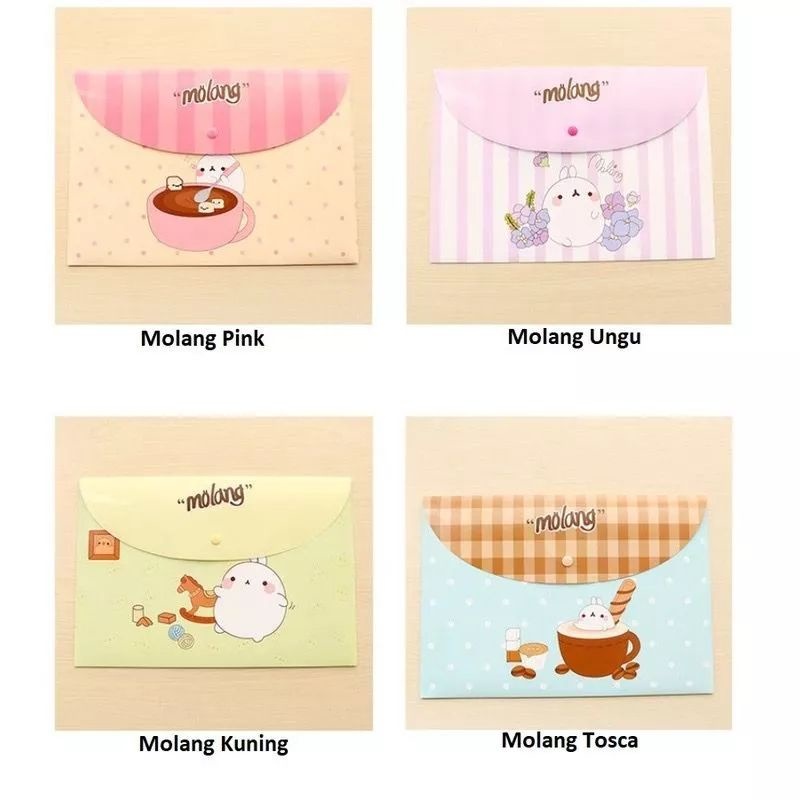 

MAP PLASTIK A4 KARAKTER KARTUN LUCU MAP FILE KANCING