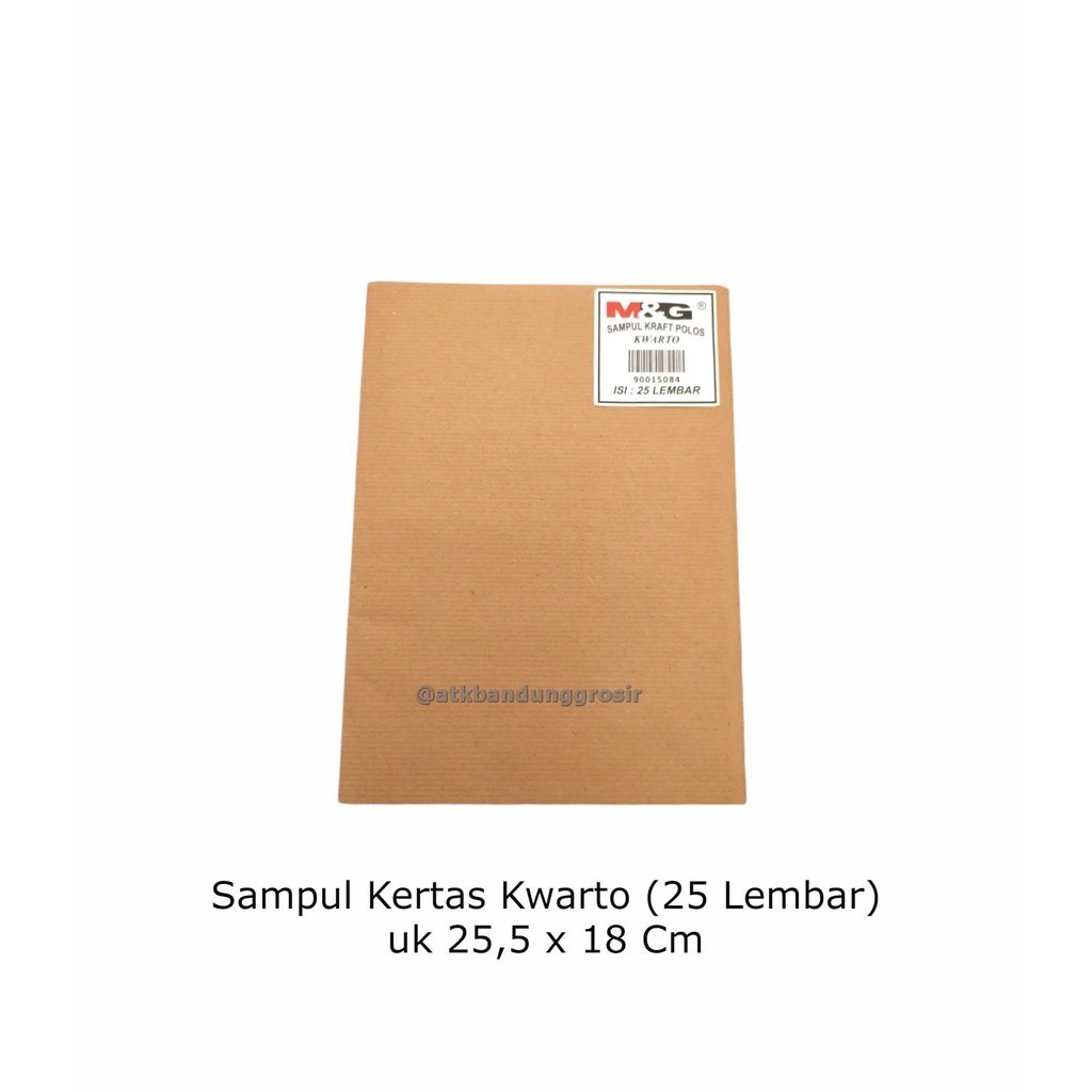 

SAMPUL KRAFT QWARTO M&G untuk Buku Kecil - Per Pak (25 Lembar) alat tulis sampul buku