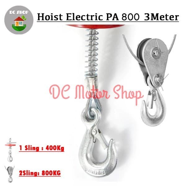 READY Electric Hoist Mini Wire Hoist Katrol Elektrik PA 1200 PA1200 25Meter