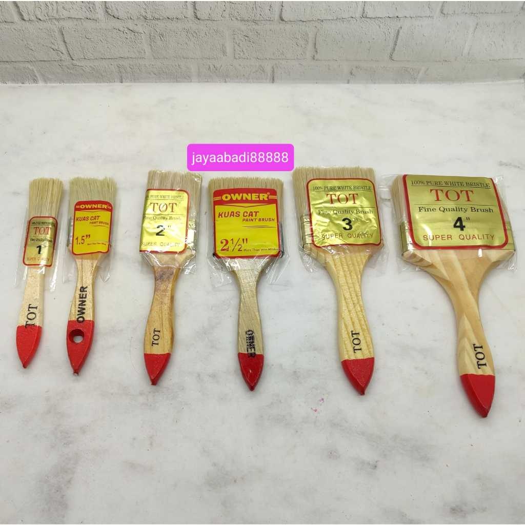 

Kuas Cat Biasa 1inch 11/2inch 2inch 21/2inch 3inch 4inch / Kuas Cat Tembok Kayu