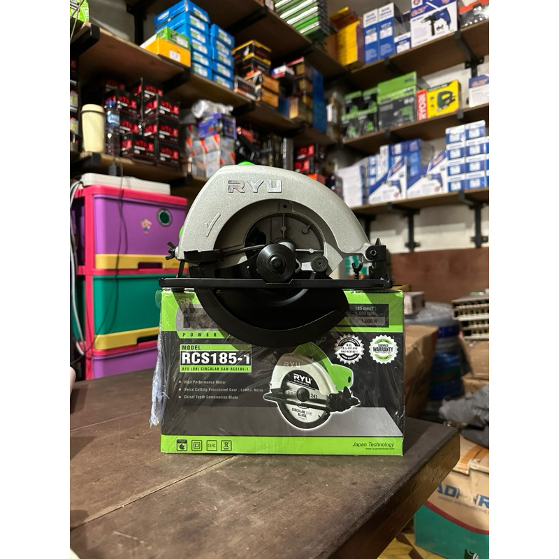 READY RYU CIRCULAR SAW RCS 185 1 / MESIN GERGAJI KAYU RYU RCS 185-1 (FREE 2 PCS MATA CIRCLE)