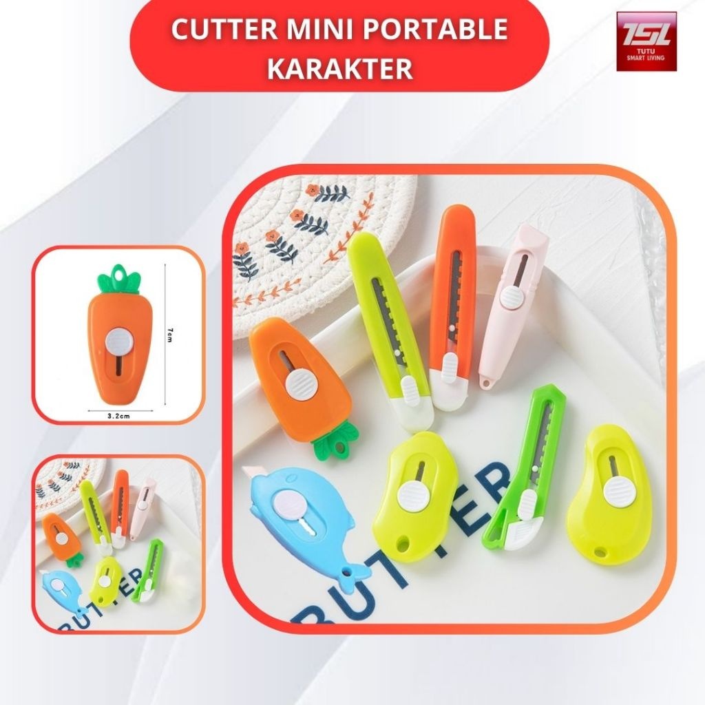 

TUTU Cutter Mini Portable Bentuk Carrot Wortel Cutter Mini Wortel Cutter Pemotong Kertas