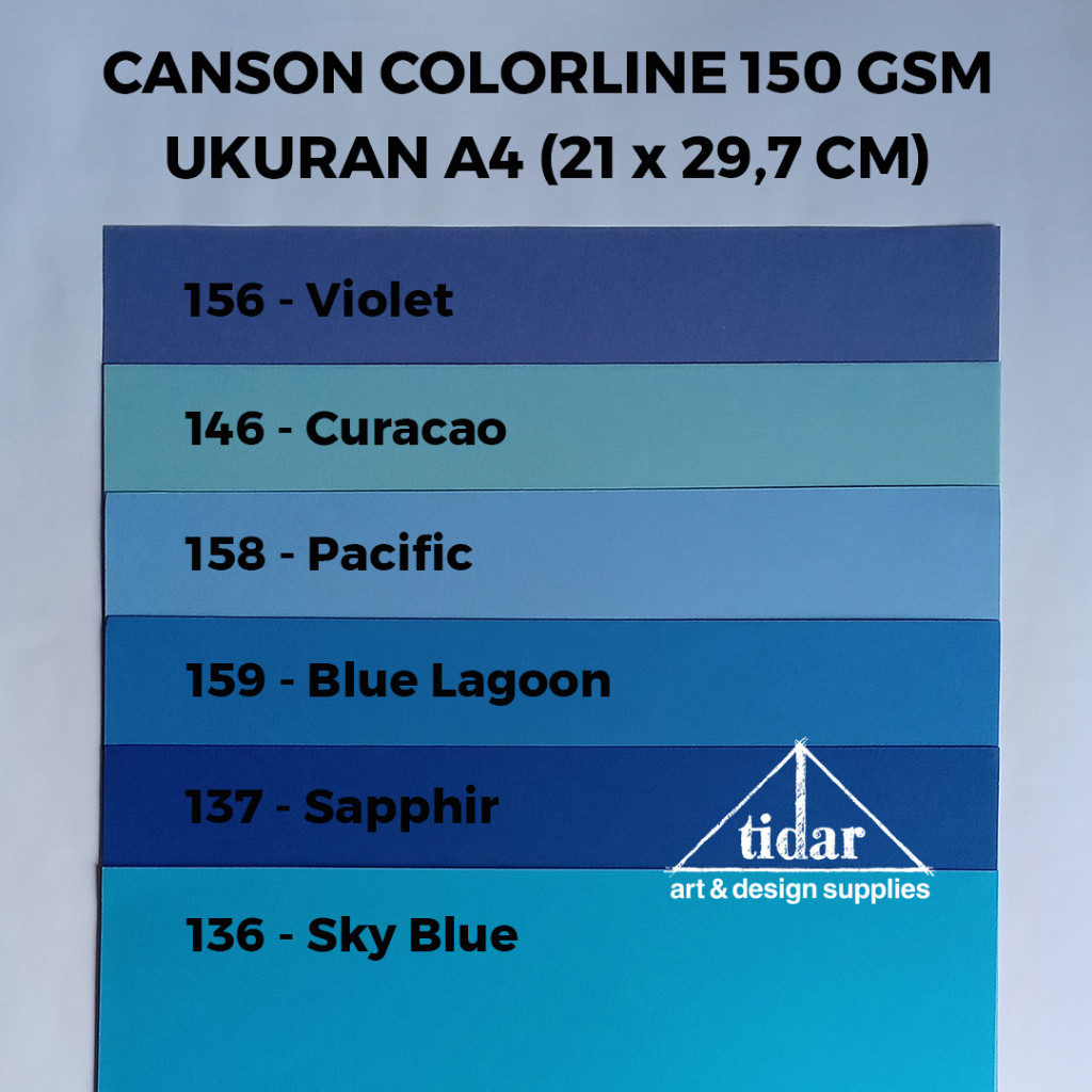 

Canson Colorline Paper 150 gsm A4 - Kertas Gambar Tekstur Warna Warni