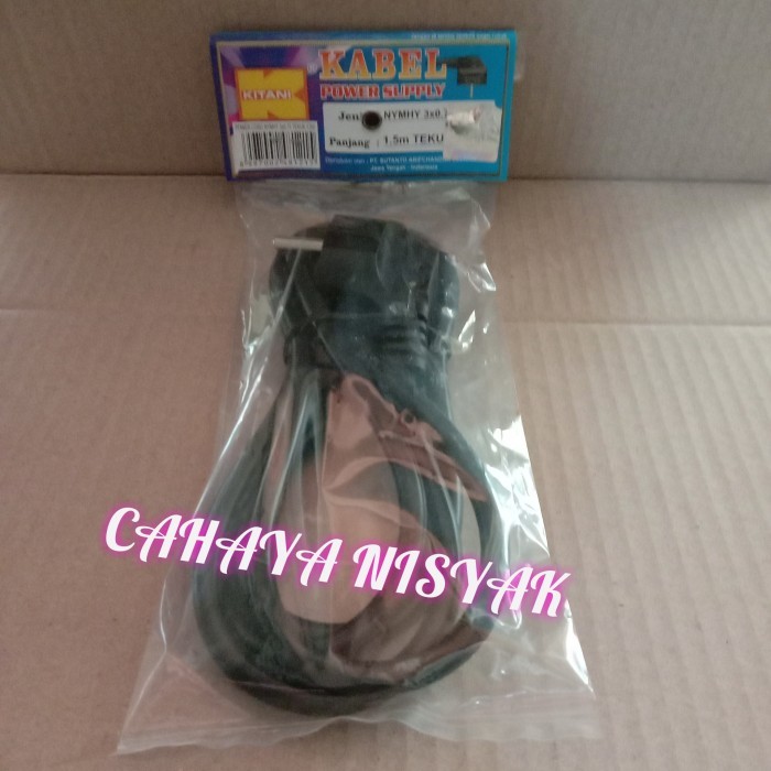 KABEL POWER SUPPLY BUNTUNG KITANI NYMHY 3X0,75MM - 1,5M