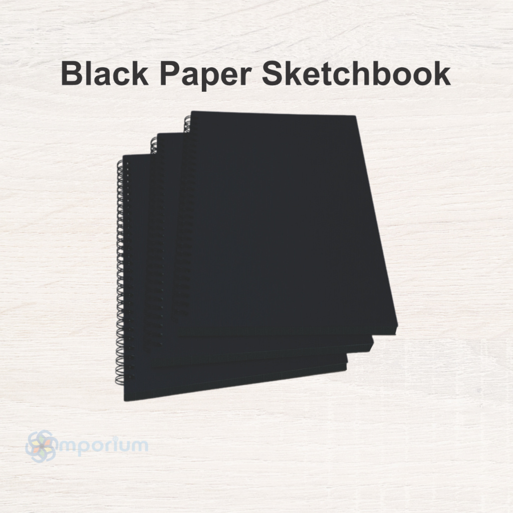 

Sketchbook Kertas Hitam A5 / B5 Besar