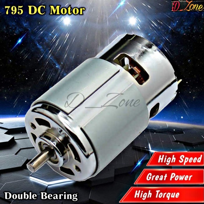DINAMO 795 DC MOTOR 12V HIGH SPEED TORSI BESAR DINAMO BOR RAKITAN