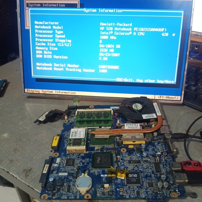 MAINBOARD LAPTOP HP 520