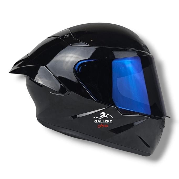Baru | Mla Crypton Hitam Doff Original Visor Iridium / Helm Full Face Model Kyt Ttc
