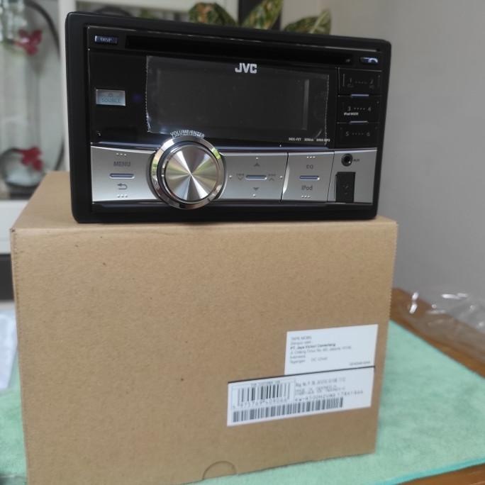 Head Unit Jvc Tape Mobil Dobel Din Jvc Kw - R 500 Usb Aux In  Ready