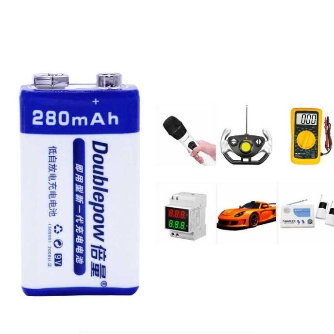 CHARGER BATU BATERAI KOTAK 9V 2 SLOT CAS BATRAI BATRE RECHARGEABLE