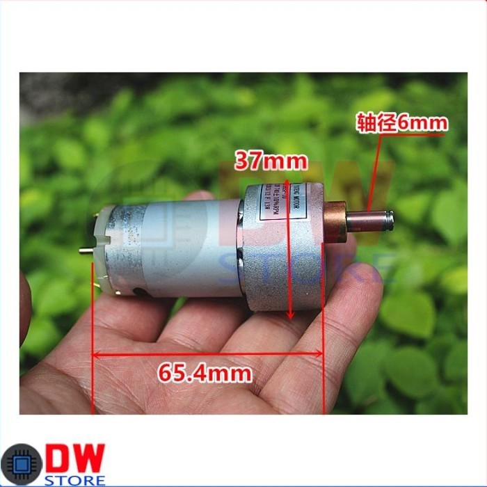 DINAMO DC MOTOR RS395 395 SPEED REDUCTION GEARBOX GEAR 12V 6V-12V