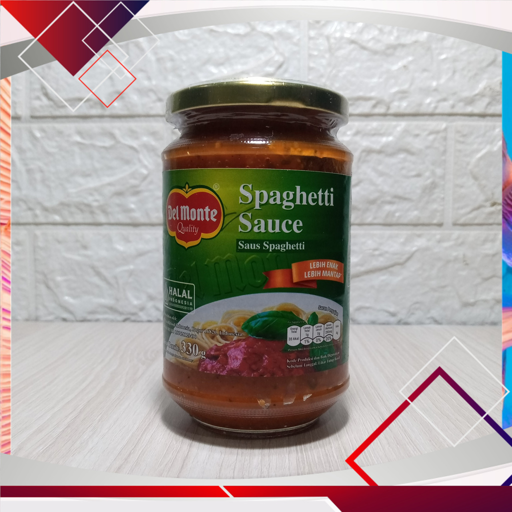 

Del Monte Saus Spaghetti Botol Kaca 330gr .