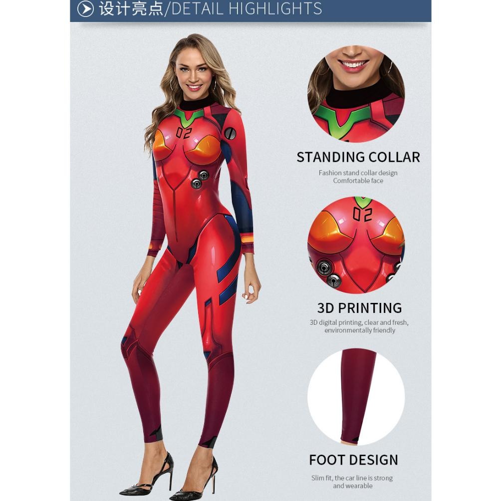 JNH CC-10 body suit kostum evangelion asuka cosplay costume anime TERLARIS