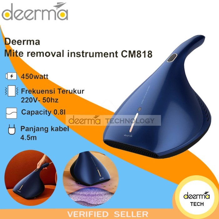 Terlaris Deerma Cm818 Vacuum Cleaner Vacum Pembasmi Kutu Tungau Kasur Cm800