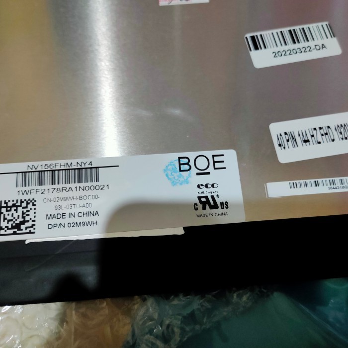 LCD LED MSI GF63 11SC THIN FULL HD IPS 144HZ