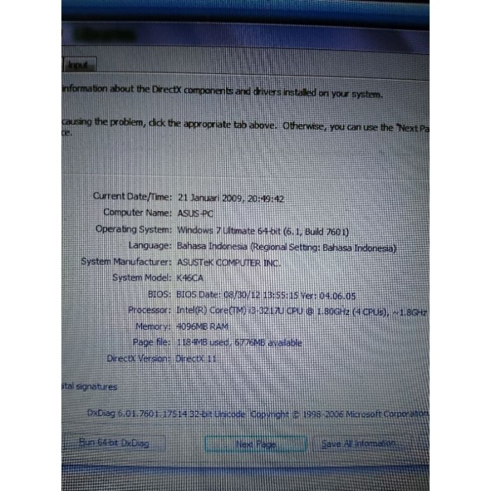 MOTHERBOARD LAPTOP K46CA UNTUK ASUS A46C S46C E46C K46CB K46CM K46CA