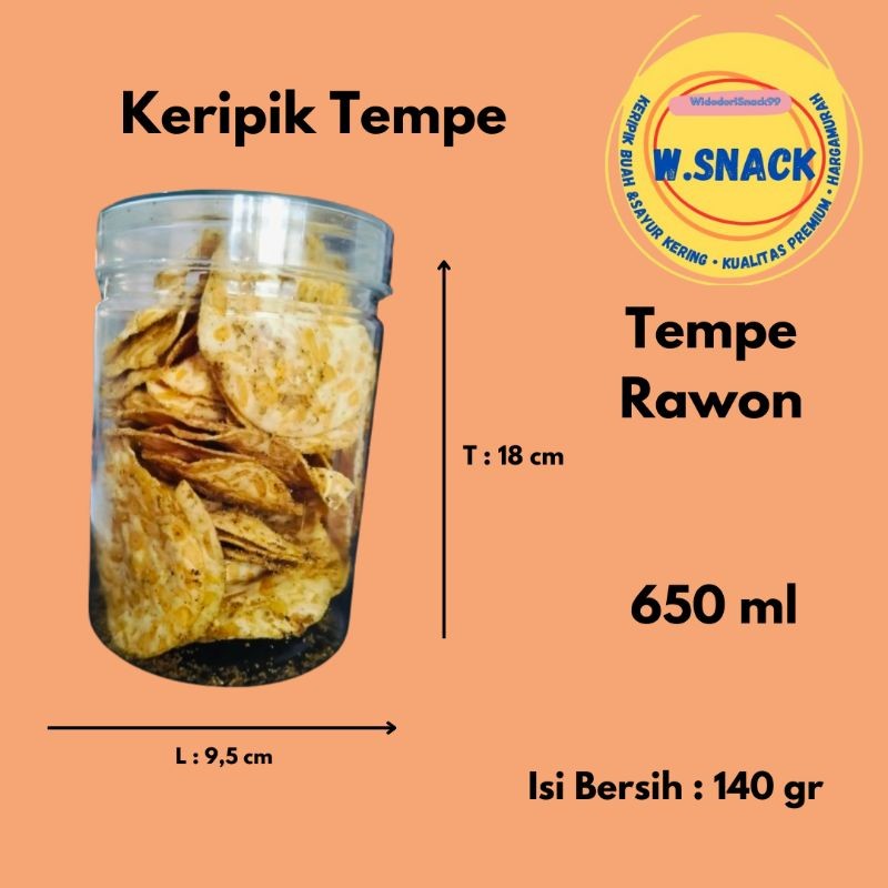 

Keripik Tempe Rasa Unik/100gr - 650gr