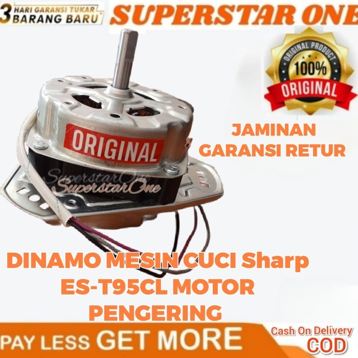 DINAMO MESIN CUCI SHARP ES-T95CL MOTOR PENGERING