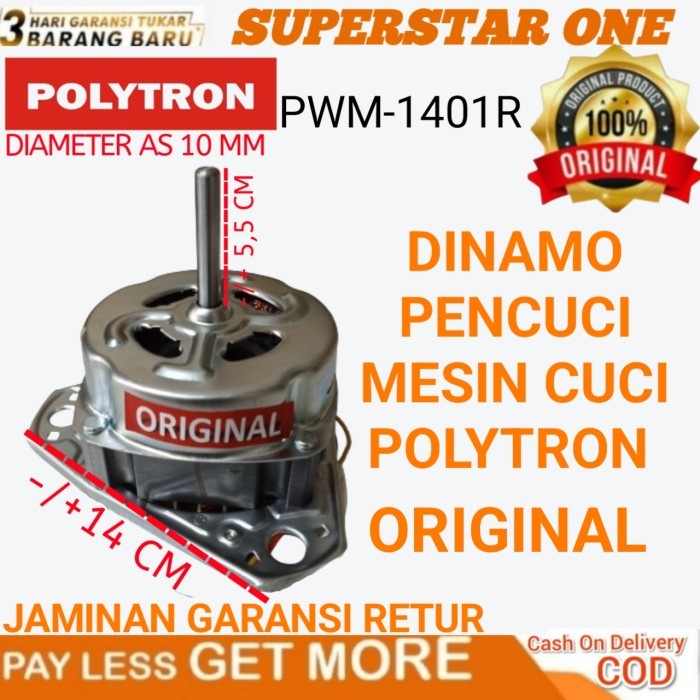 MOTOR/DINAMO WASH/PENCUCI MESIN CUCI POLYTRON PWM 1401 G