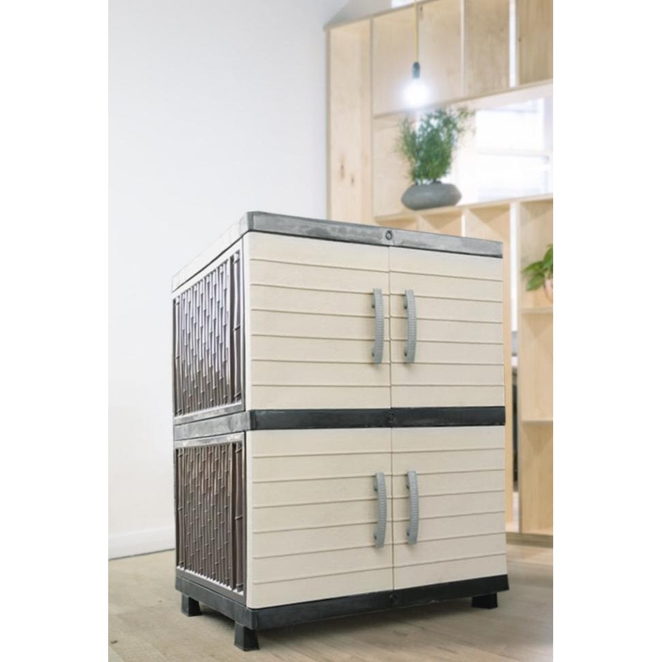 Lemari Plastik Susun 2 Jumbo Galaxy Lemari Baju Plastik Jumbo