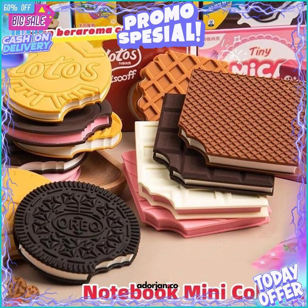 

Notebook Mini Motif Lucu Biskuit Cokelat Isi 80 Lembar Buku Catatan Notes Memo Pad Mini Cookie Biskuit Cokelat Unik Lucu Memiliki Rasa Coklat Murah