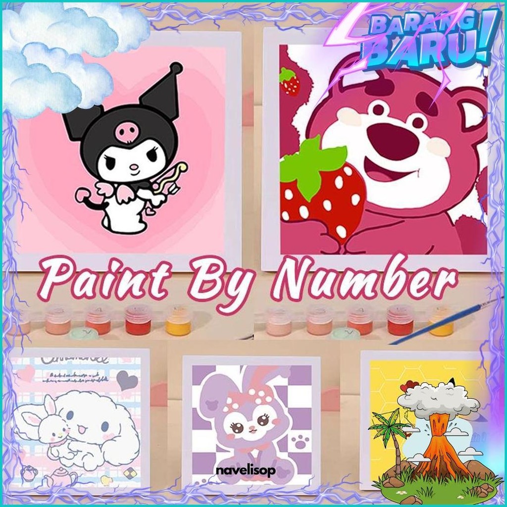 

Paint By Number Kanvas Lukis Canvas Diy Painting Canvas Painting By Number /Sanrio Melukis Mewarnai Kanvas Nomor Prakarya Anak 18 X 18 Pokemon Lotso Kuromi Cod