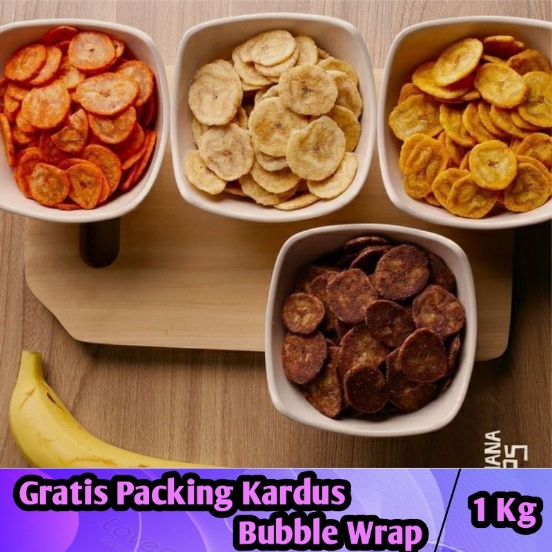 

[1Kg] Keripik Pisang Coklat Manis Khas Lampung / Keripik Pisang Koin Manis - Iqorni Snack